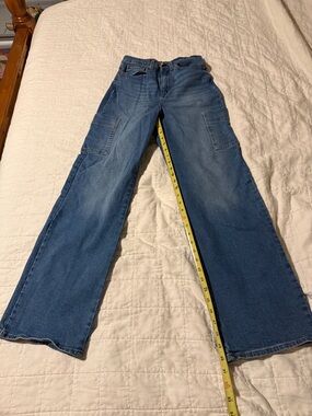 Signature by Levi Strauss Medium Blue Carpenter pocket Heritage High Rise Loose